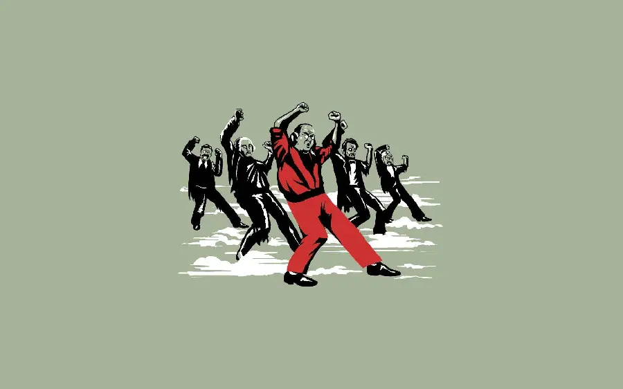 Amazing and cool minimalist zombie wallpaper