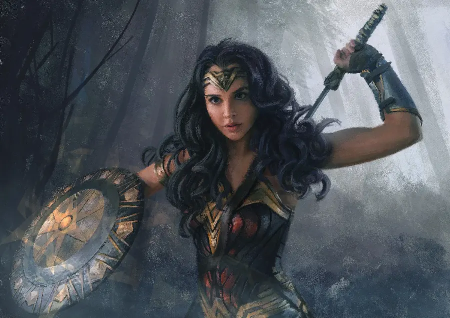 Dark Wonder Woman Wallpaper for Mobile in HD Quality