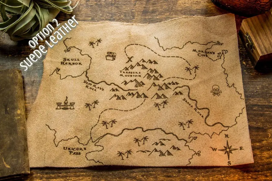 Photo of an old ancient treasure map in the National Museum of Iran 