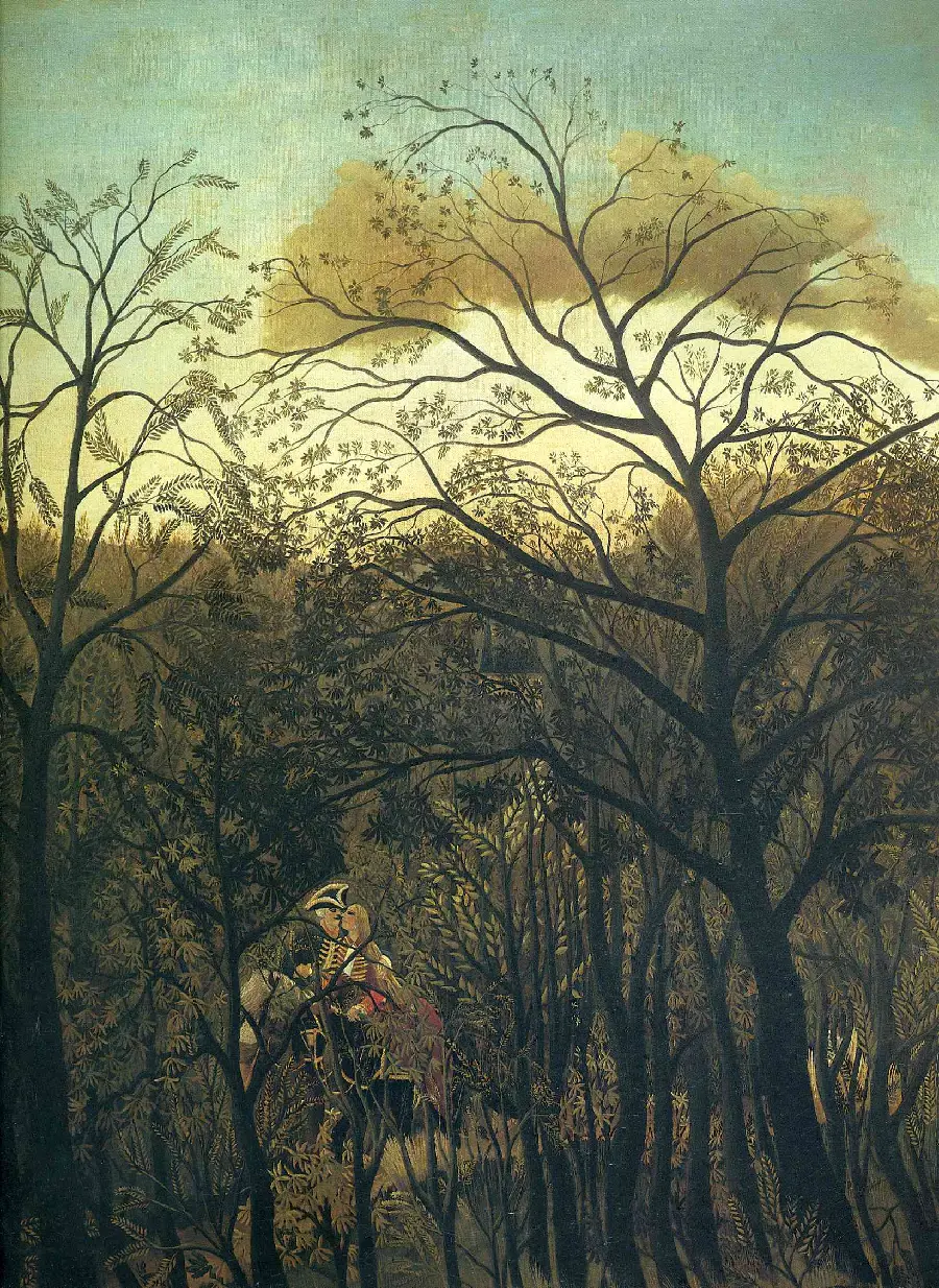 Stock image of Henri Rousseau's popular painting called Pure Nature 