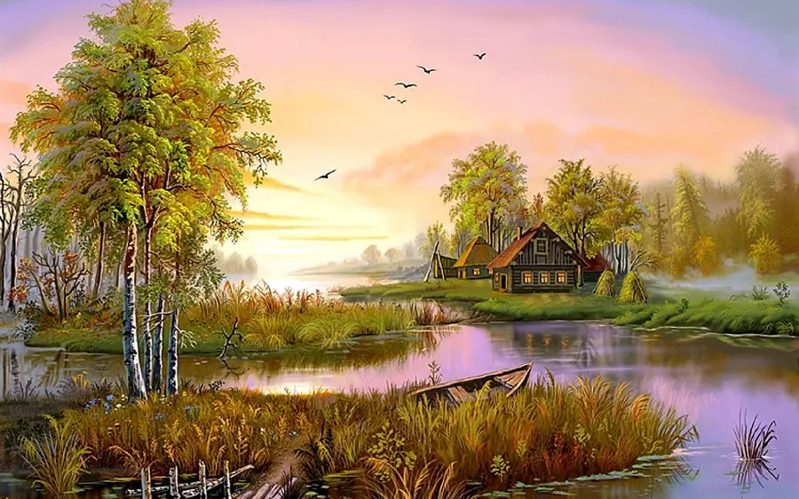 Photo of nature painting for poster printing dYuari Decorative 
