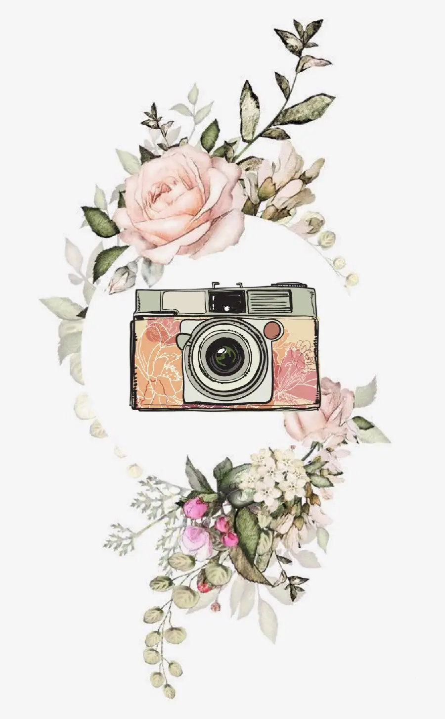 The cutest minimalist and modern camera profile picture with a simple background