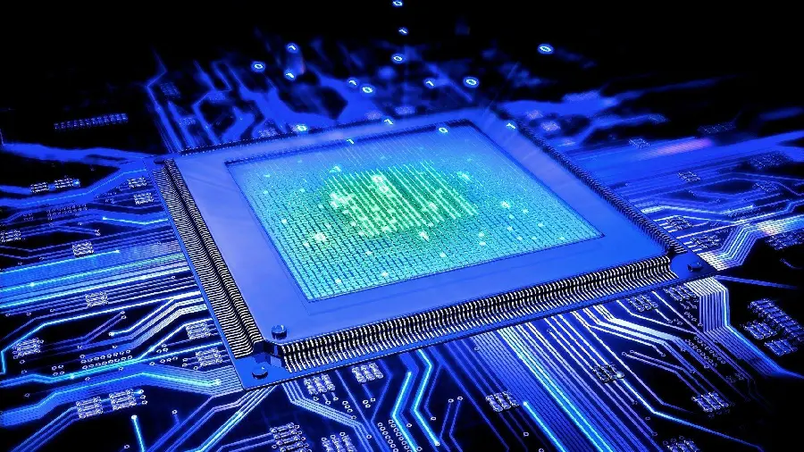 Photo of laptop electronic components and chips for electrical engineers profile