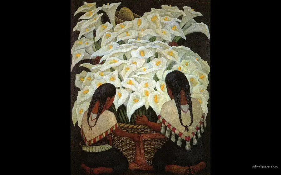 Photo of a painting by Diego Rivera for wall poster printing for art lovers