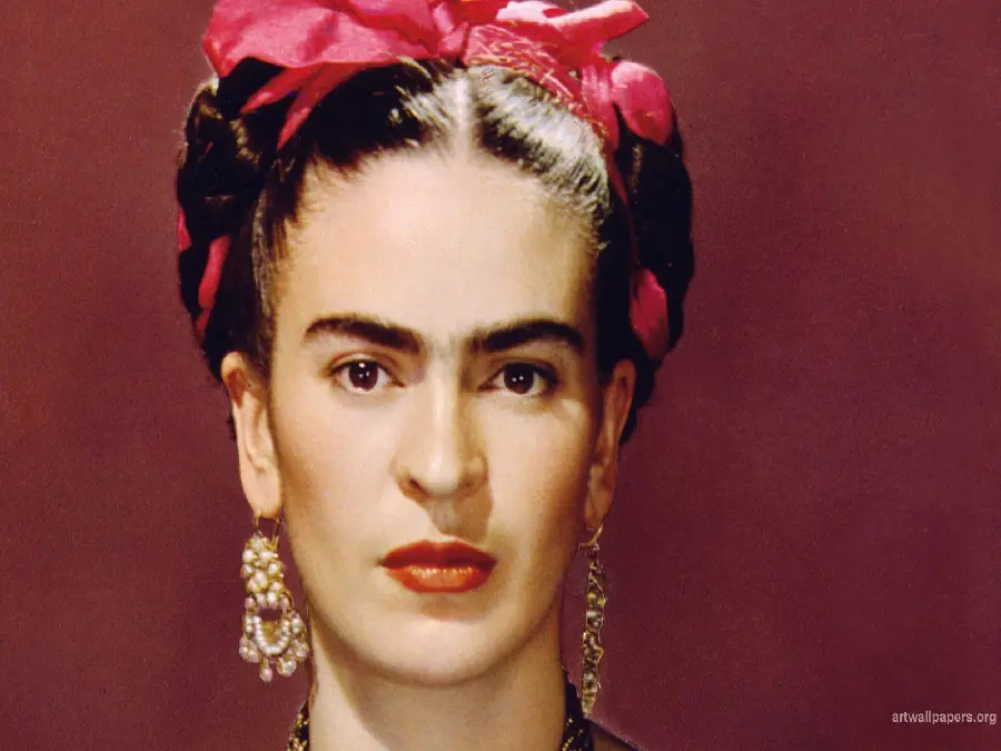Painting and Portrait of Frida Kahlo Mexican Painter Contemporary Art History