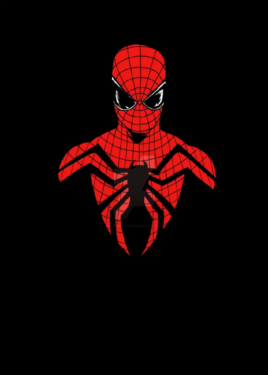 Download the graphic photo of Spider-Man with a black background for your profile and wallpaper 
