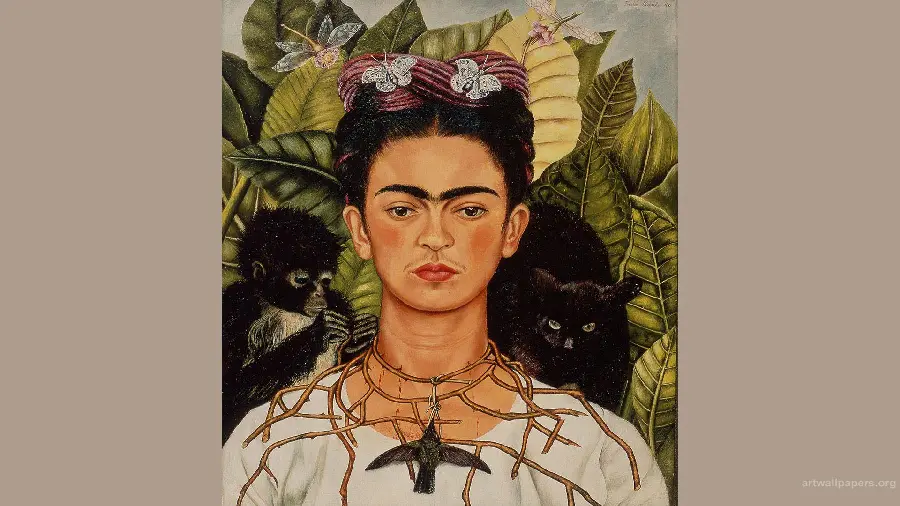 Posters Self-Portrait with Short Hair, 1940 - Frida Kahlo 
