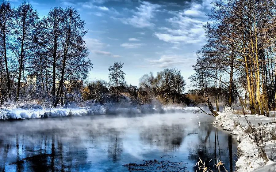 A special and beautiful winter nature stock image suitable for printing without loss of quality 