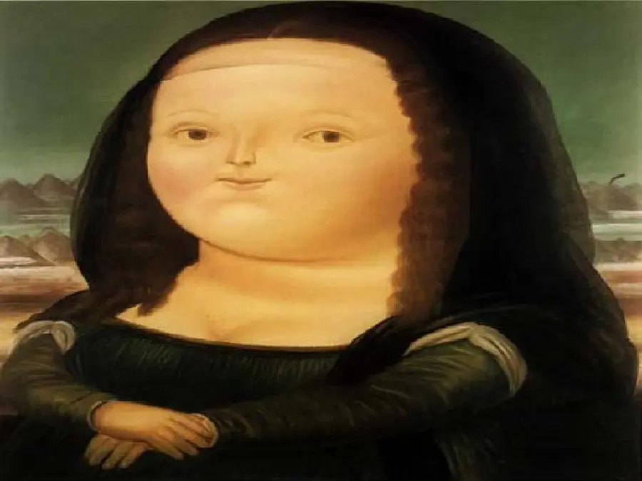 Download cute and funny image of the trendy Mona Lisa painting for making stickers 