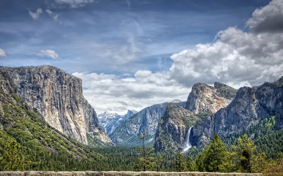 High and exciting mountain nature profile photo