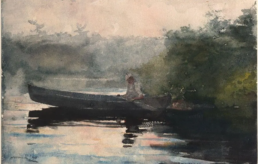 Painting of a Boat by Winslow Homer American Fine Arts 1874