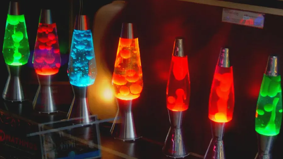Modern and decorative night light wallpaper of lava lamps