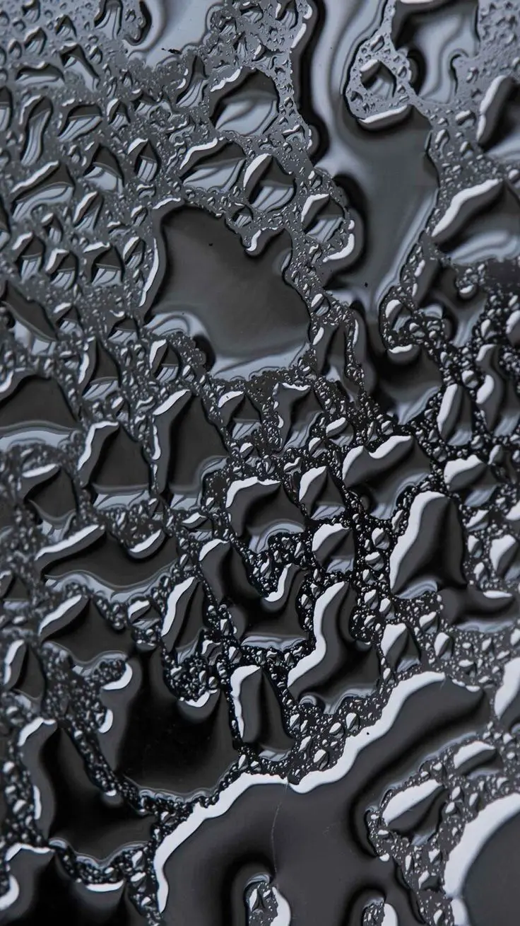 Download Liquid Texture Water Drops on Black Background