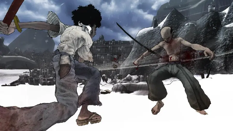 Download the graphic image of the samurai duel in the historical book Hagakure 