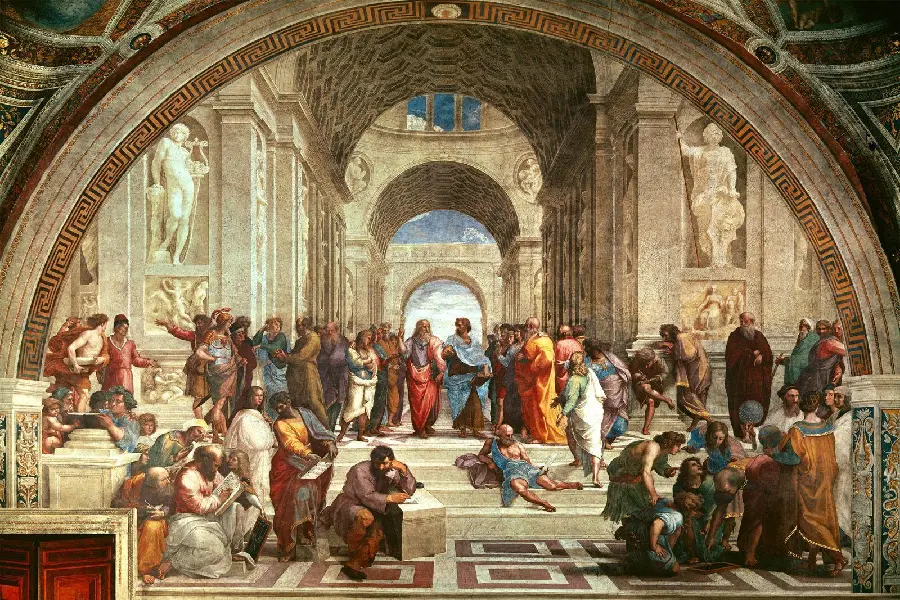Italian Painting School of Athens, Arte, Renascimento Italian School of Athens (1509) - Raphael