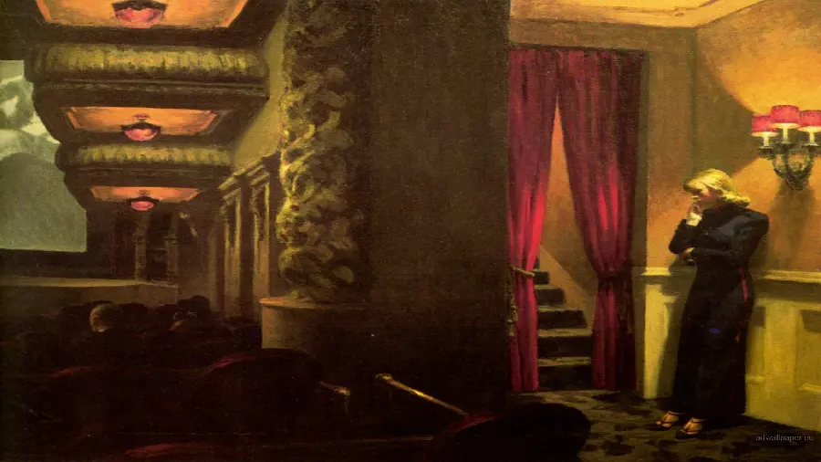 Theater and Cinema in Edward Hopper's Paintings — New York Film, 1939