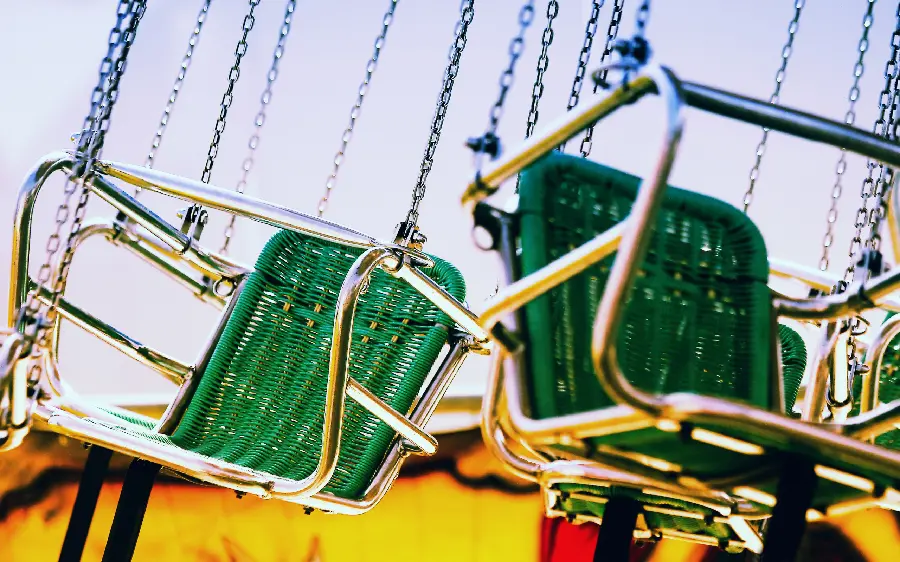 Interesting and Spectacular Wallpaper of Empty Seats in the Amusement Park