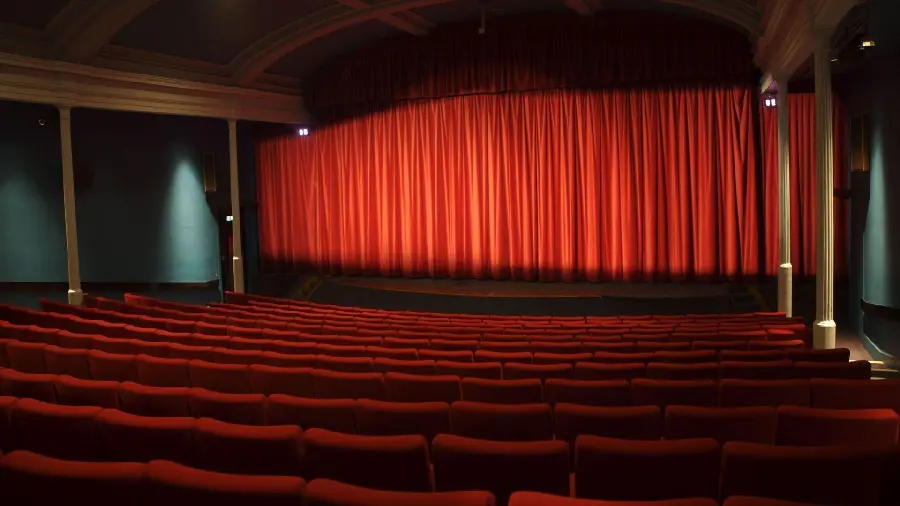 Photo of the interior of the theater building for desktop background 