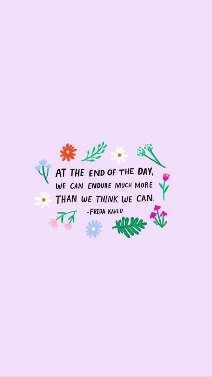 Attractive pink wallpaper from Kutisin and motivational quotes from Frida Kahlo 