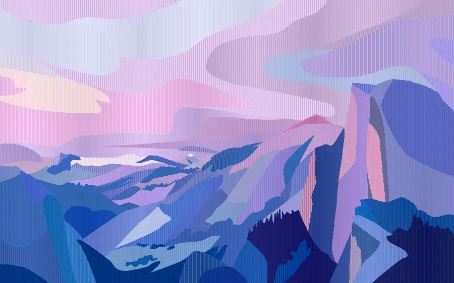 Free and high-quality photo download of minimal blue mountain design style 