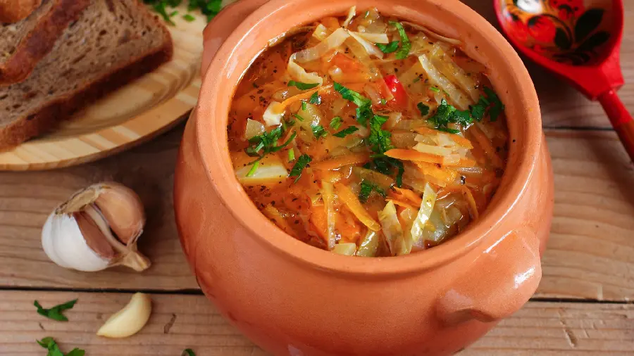 Special HD quality photo of vegetable soup, delicious and tasty diet food 