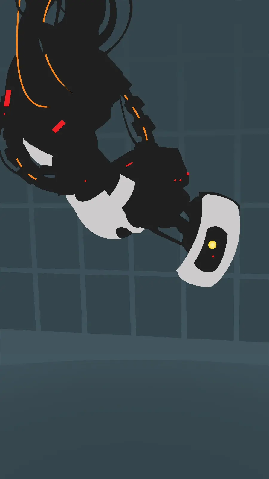 Cute and funny diver design minimalist background for phones and phones