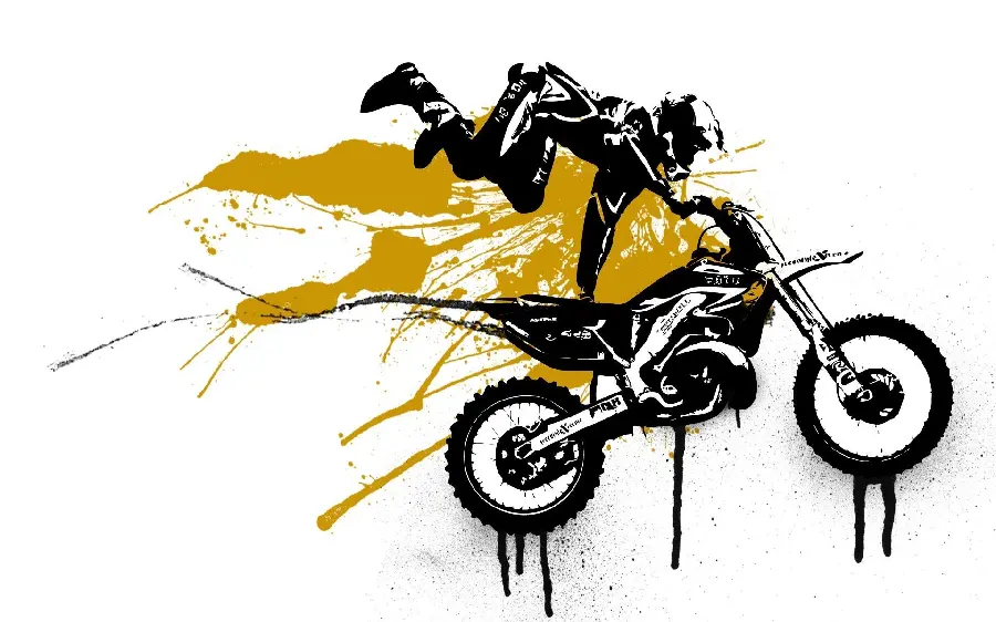 Fantasy PNG graphic photo with motocross jump for iPod Touch