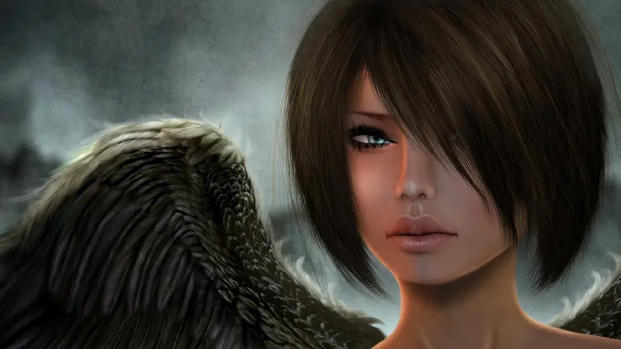 Fantasy animation image for girls' laptop background