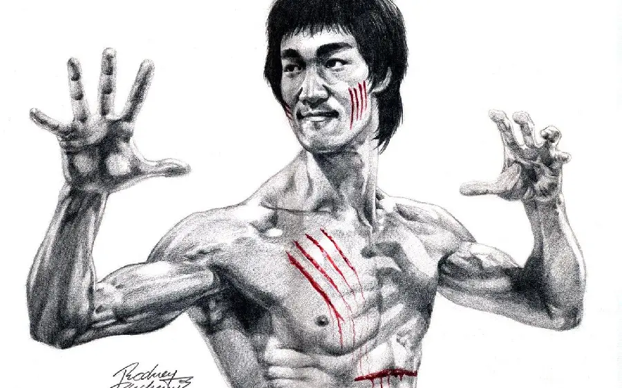 High quality Bruce Lee painting photo 
