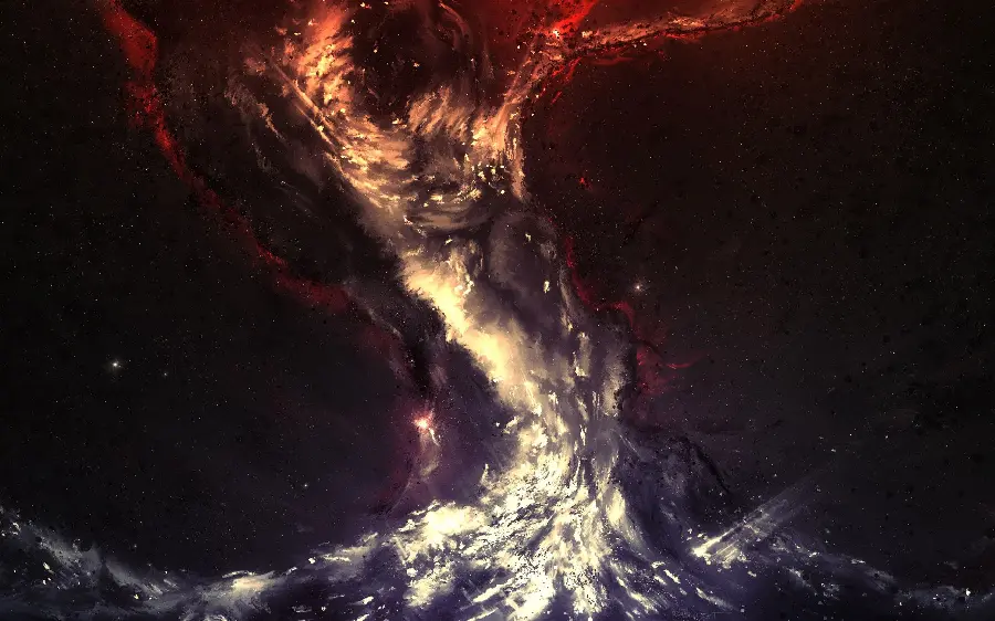 High quality photo of volcanic lava on black background