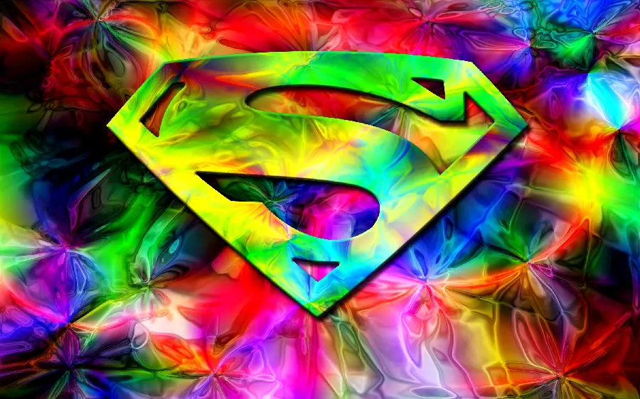 Stock image of Superman logo, a very famous fictional character 