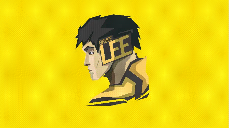 Animation photo of Bruce Lee, Hong Kong American martial artist