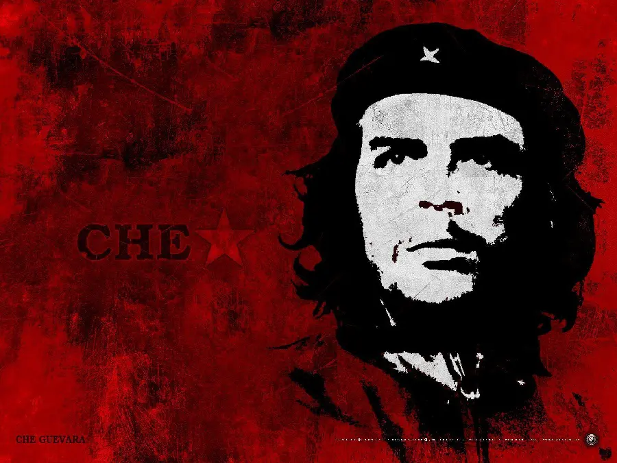 Download a simple and textless background of Ernesto Che Guevara's photo for your computer 