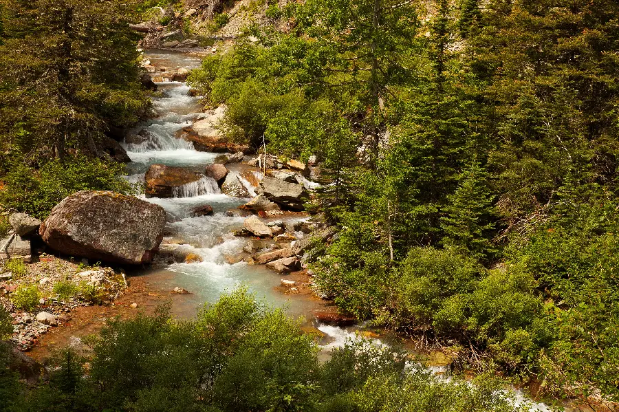 Free download of high-quality background photo of natural landscape of small river