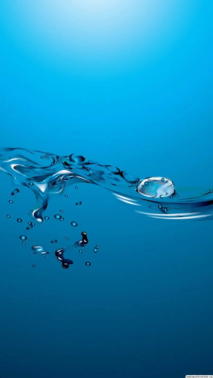 3D water wallpaper for Sony Xperia 5 mobile