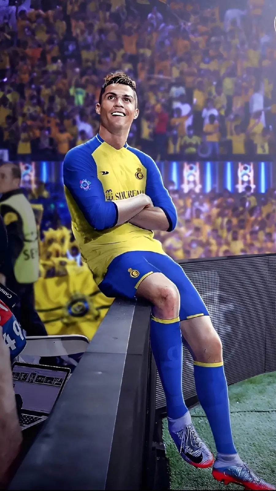 Download the highest quality photo of Ronaldo on the football field 