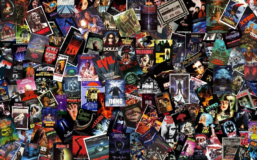 Background photo of famous movie posters from all over the world