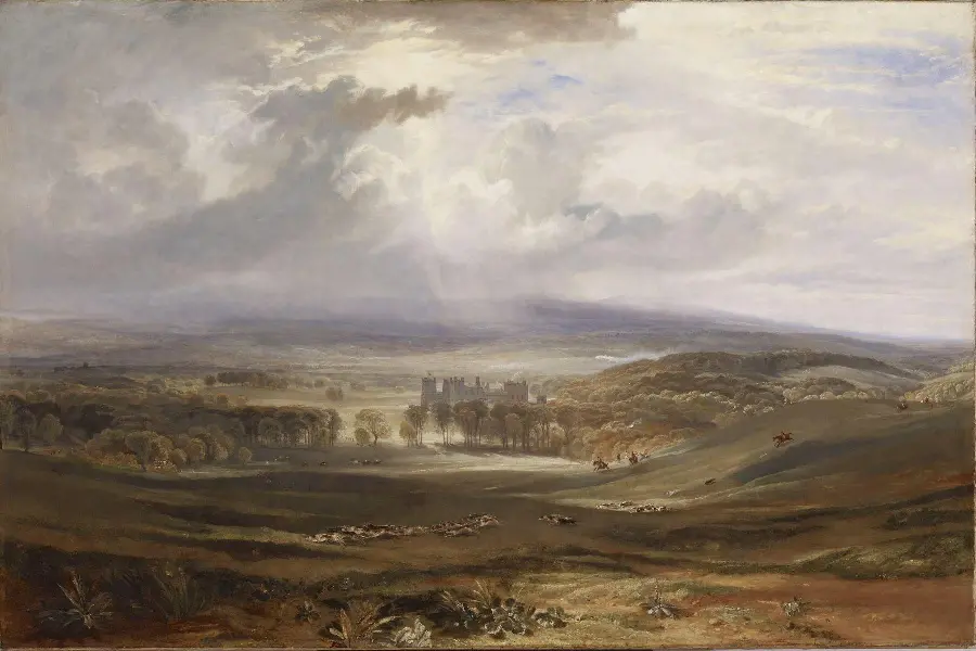 Impressive and special painting of the cityscape by William Turner in 4K quality 