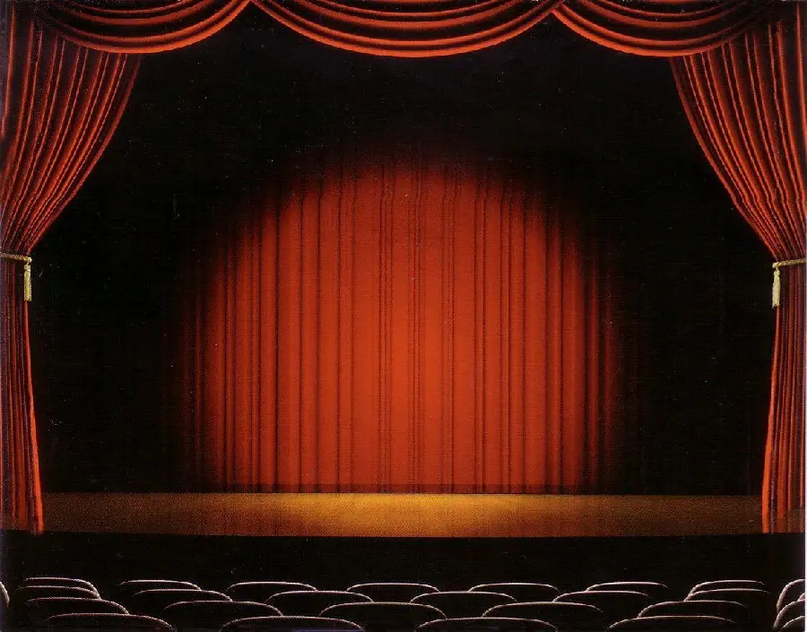 Photo of the light effect on the stage of the theater Theater for various performances 