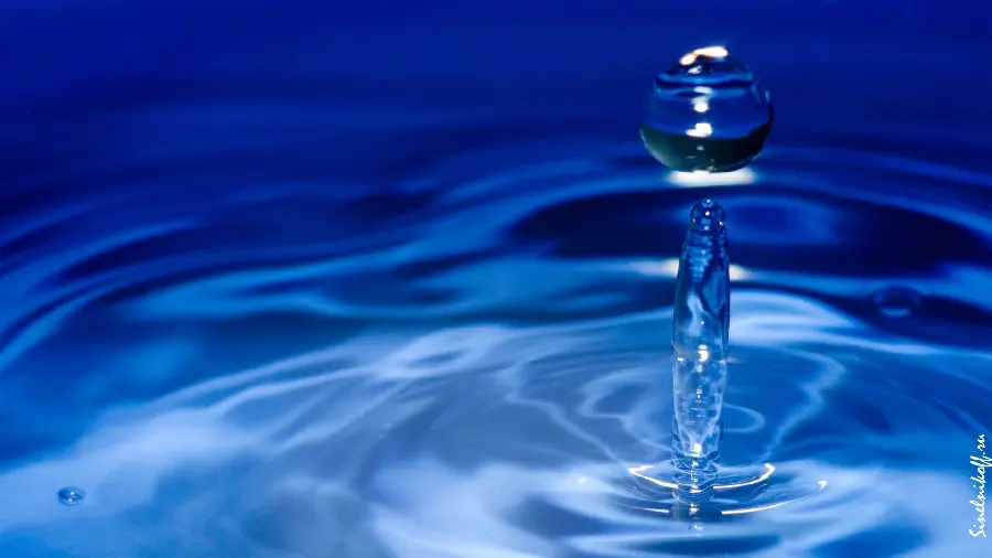 Stock photo of clear and cool water in an icy cold theme