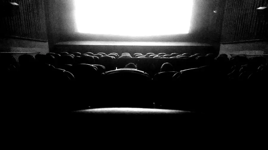 Black and white and cinema style image for computer background 