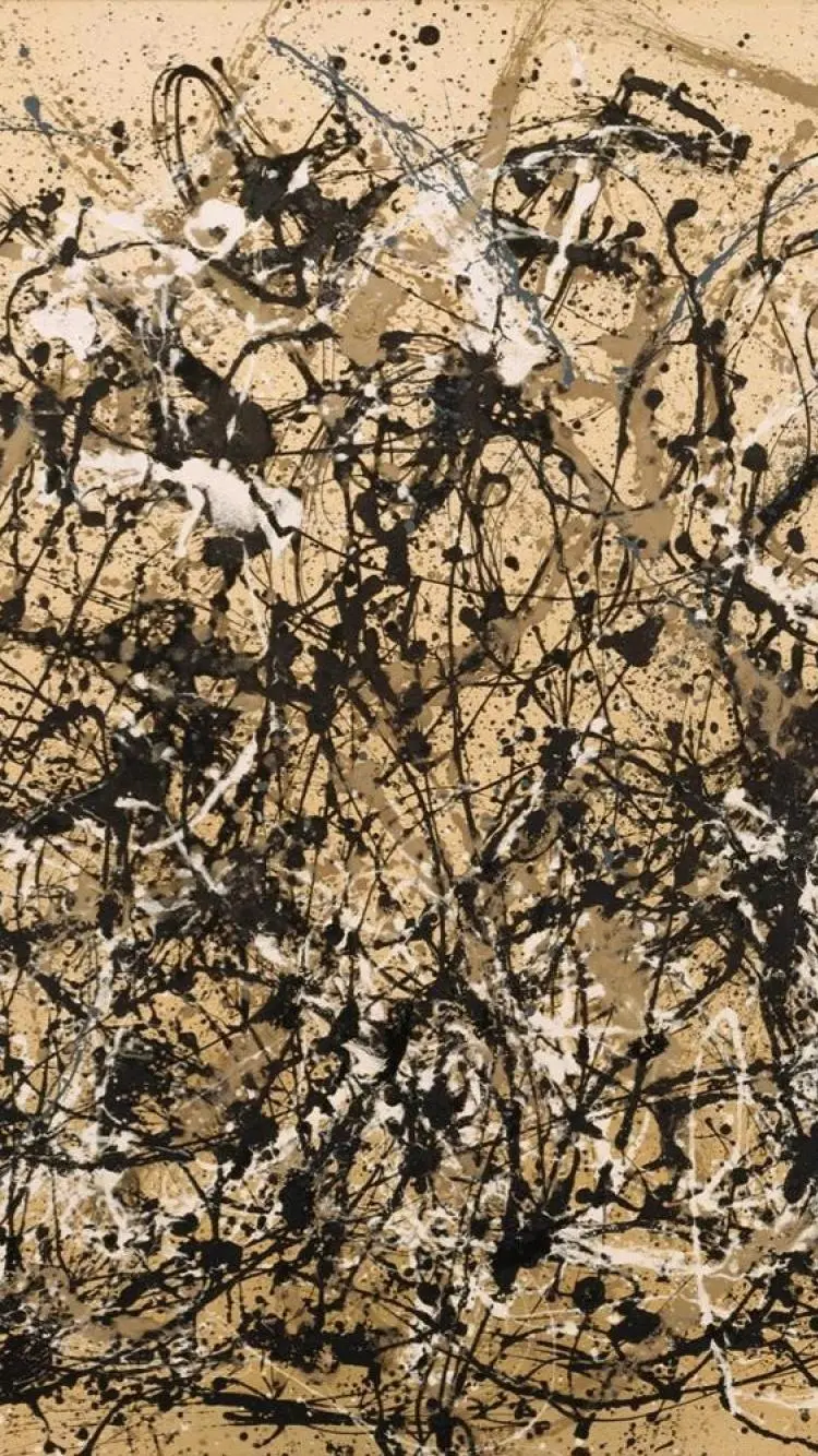 Jackson Pollock Autumn Rhythm 1950 Abstract Expressionism Metropolitan Museum of Art New York