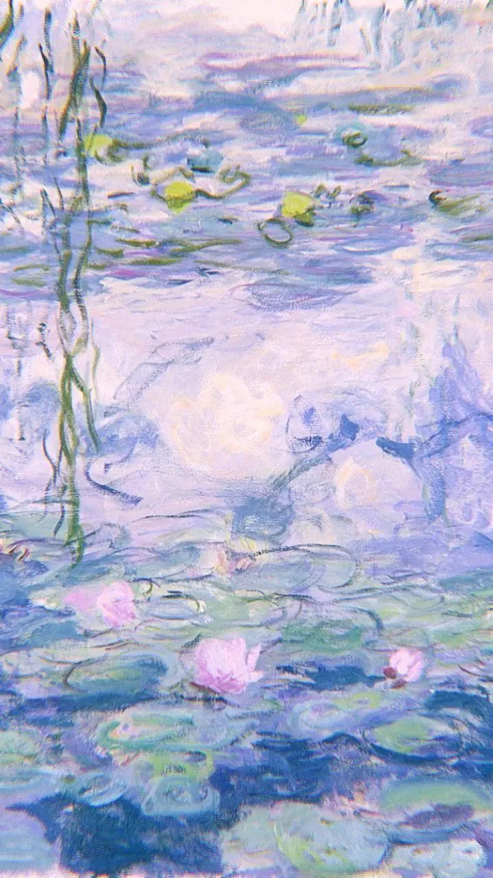 famous picture of Claude Monet's painting for iPhone wallpaper called soul 