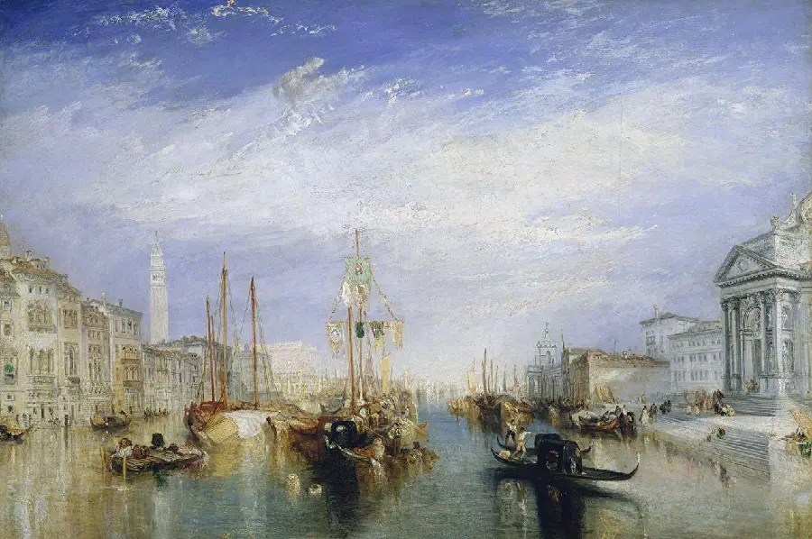 Download full HD photo of a city landscape painting by William Turner
