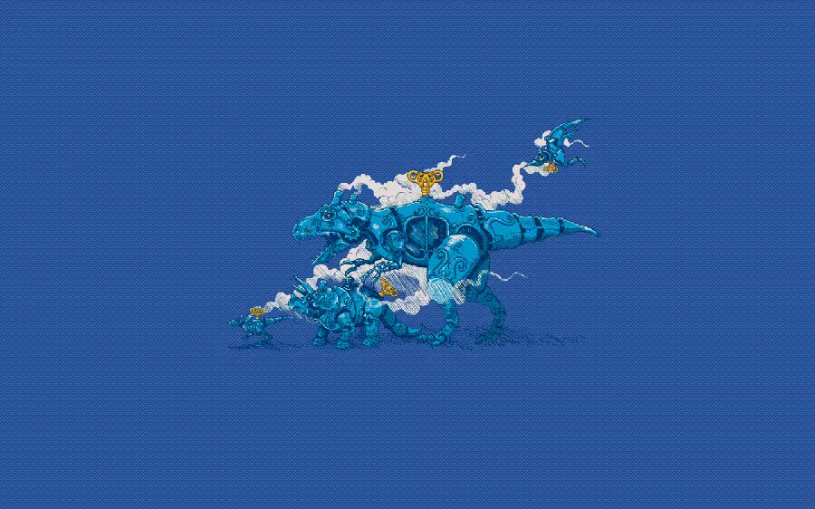 The most beautiful minimalist blue wallpaper in full HD for lovers and fans of this color