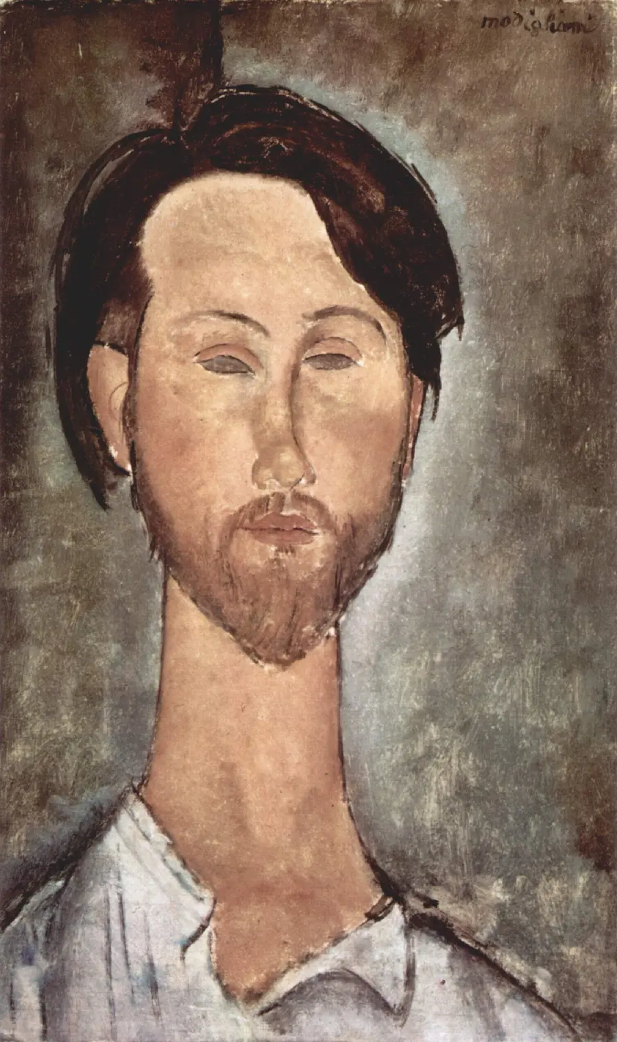 Portrait of Leopold Zborowski (Paris) by Amedeo Modigliani