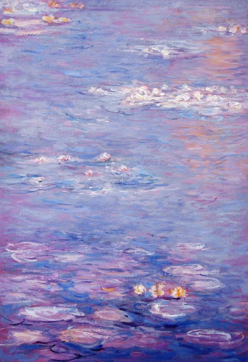 The most beautiful photo of Claude Monet's painting called Violets