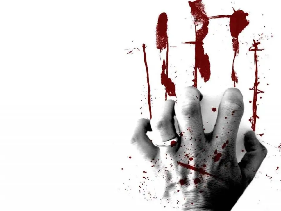 Download scary image of bloody hand photo in full HD quality 