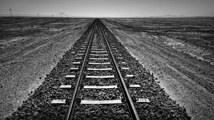 Spectacular background from fine art photography with a railway design
