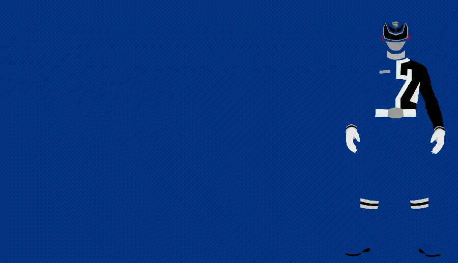 Download free and high-quality minimalist style wallpaper with a blue color theme, a man-shaped design